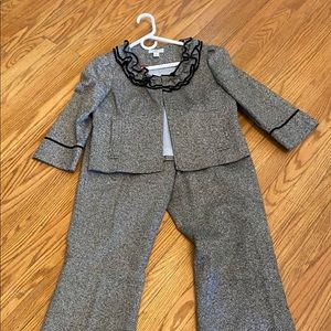 Ann Taylor Loft 6p wool blend suit
